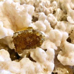 Gorgeous citrine cluster ring
